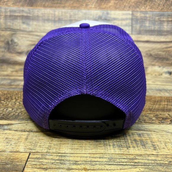 I Survived Action Park Mens Trucker Hat Purple Snapback Vernon NJ Baseball Cap - Picture 5 of 8